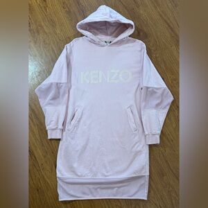 Women’s Kenzo Paris Sweater Dress Hoodie Mesh Pink S